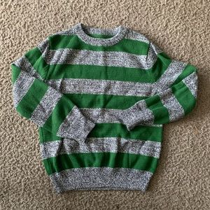 Cat & Jack Green Striped Sweater